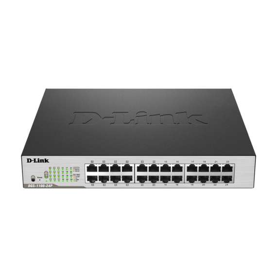 Buy D-Link DGS-1100-24P 12-Ports 10/100/1000Mbps PoE + 12-Ports 10/100/1000Mbps Smart Switch in [storefront]